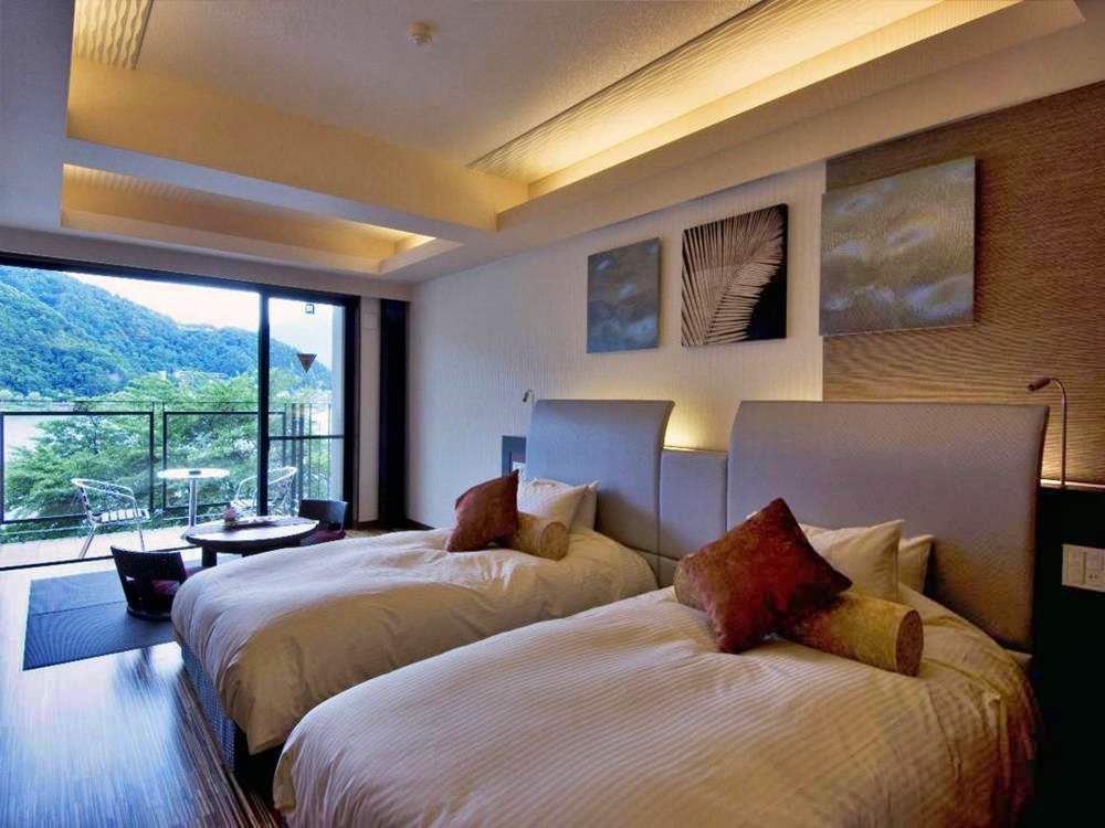 河口湖溫泉酒店-住宿-風之露台庫庫那-西式客房