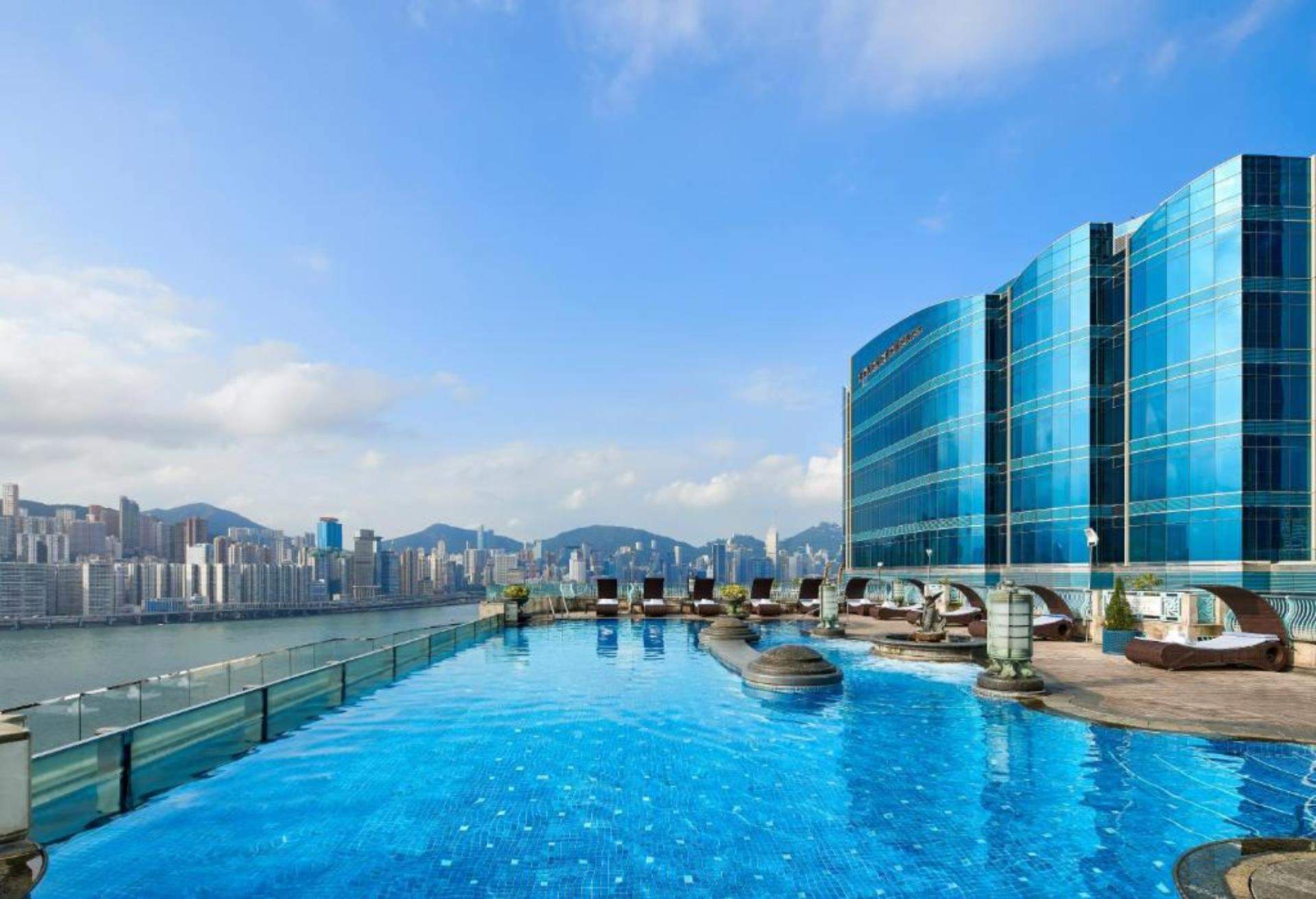 九龍海逸君綽酒店,頂樓泳池酒店,rooftop pool