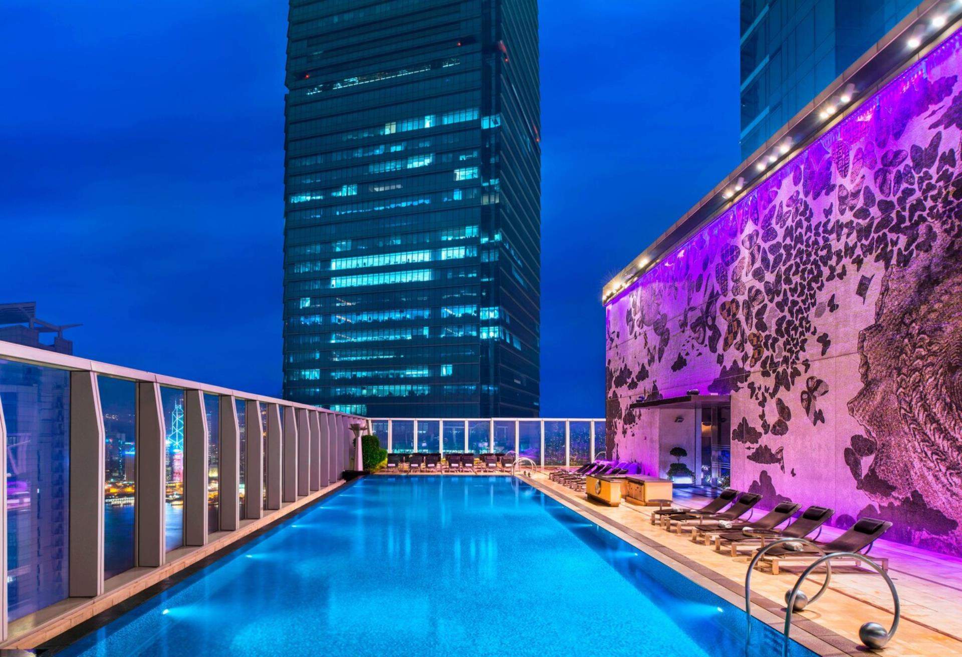 香港W酒店,無邊際泳池酒店